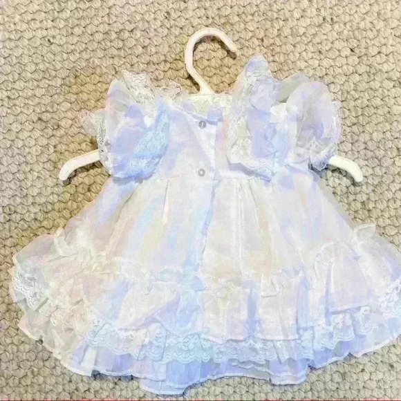 🌟 Vintage Sweet Treats lace ruffle dress white - Picture 5 of 11